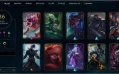 vendendo a minha conta do league of legends com 86 skins
