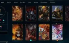 vendendo a minha conta do league of legends com 86 skins