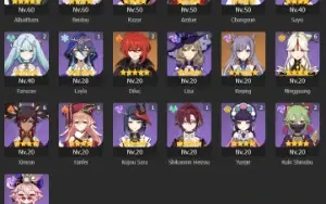 Hutao c2 - Itto c2 - Ayaka c1 - Nahida - Alhaitam - Scara +