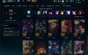 Unranked com 25 Champs e 4 Skins