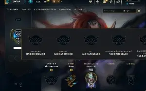 Unranked com 25 Champs e 4 Skins