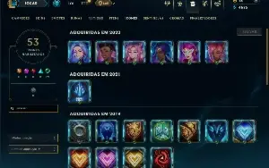 Unranked com 25 Champs e 4 Skins