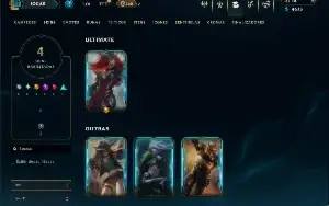 Unranked com 25 Champs e 4 Skins
