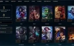 Conta Smurf premiada com diversas skins habilitadas