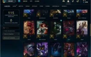 Conta platina 1 com 75 PDL , 41 champs e 18 skins
