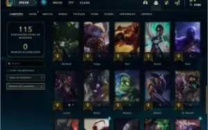 Conta platina 1 com 75 PDL , 41 champs e 18 skins