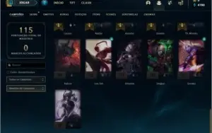Conta platina 1 com 75 PDL , 41 champs e 18 skins