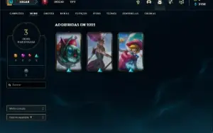 Conta Ferro 1 com 20 Champs e 3 Skins