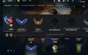 Conta Diamante 4 com 100 Champs e 83 Skins