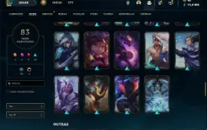 Conta Diamante 4 com 100 Champs e 83 Skins