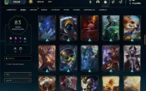 Conta Diamante 4 com 100 Champs e 83 Skins