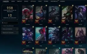 conta lol 220 skins ja foi mestre