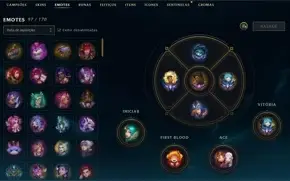 conta lol 220 skins ja foi mestre