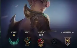 conta lol 220 skins ja foi mestre