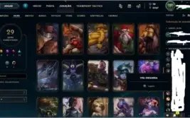 Gold 3 (ex plat)+29skins!! +lux elementalista+12chaves