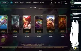 Gold 3 (ex plat)+29skins!! +lux elementalista+12chaves