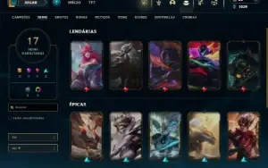 Prata 3 com 45 Champs e 17 Skins
