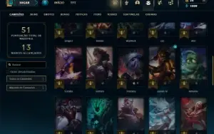 Prata 3 com 45 Champs e 17 Skins