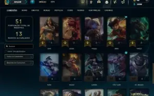 Prata 3 com 45 Champs e 17 Skins