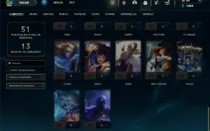 Prata 3 com 45 Champs e 17 Skins