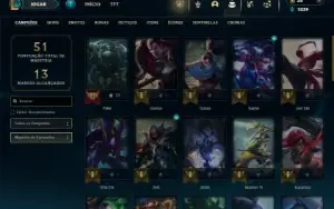 Prata 3 com 45 Champs e 17 Skins