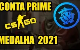 CONTA PRIME CSGO  + MEDALHA DE SERVIÇO 2021