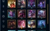 CONTA COM AS 4 SKINS RIOT, 229 PONTOS DE PRESTIGIO, GOLD 2