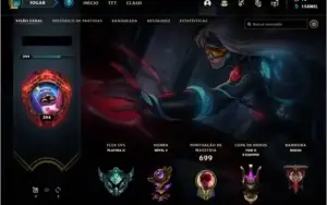 Conta LOL Br c/ Todas SKINS Habilitáveis + Pax Sivir 2011