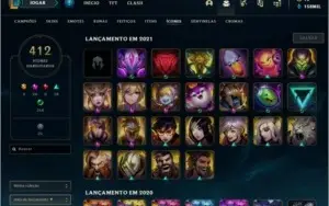 Conta LOL Br c/ Todas SKINS Habilitáveis + Pax Sivir 2011