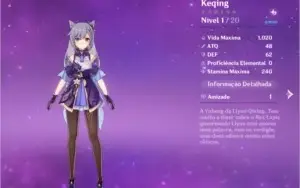 CONTA AR.52| VENTI /KLEE /ZHONGLI /KEQING /GANYU | 1 ARMA 5*