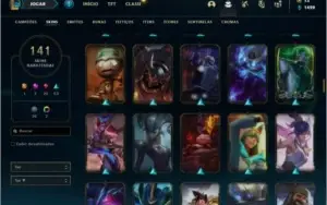 Conta Unranked com 110 Champs e 141 Skins + 1 Prestigio