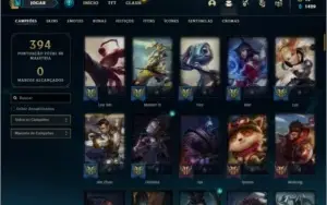 Conta Unranked com 110 Champs e 141 Skins + 1 Prestigio