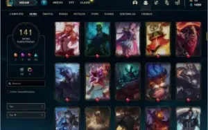 Conta Unranked com 110 Champs e 141 Skins + 1 Prestigio