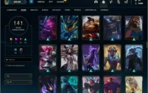 Conta Unranked com 110 Champs e 141 Skins + 1 Prestigio