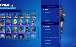 Fortnite 127 skins, 110 picaretas, 125 Mochilas, 800VBUCKS..