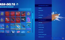 Fortnite 127 skins, 110 picaretas, 125 Mochilas, 800VBUCKS..