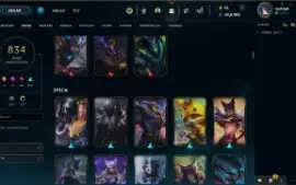 Conta com 834 skins