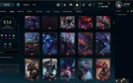 Conta com 834 skins