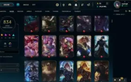 Conta com 834 skins