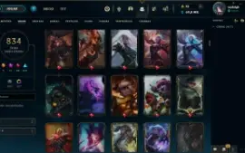 Conta com 834 skins