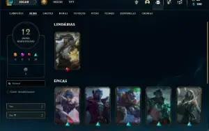 Conta bronze 2 com 32 Champs e 12 Skins