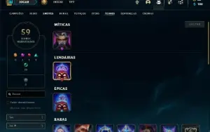 Conta bronze 2 com 32 Champs e 12 Skins