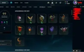 CONTA LOL DE COLECIONADOR 1248 SKINS+ E MUITAS OUTRAS COISAS