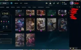 CONTA LOL DE COLECIONADOR 1248 SKINS+ E MUITAS OUTRAS COISAS