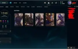 CONTA LOL DE COLECIONADOR 1248 SKINS+ E MUITAS OUTRAS COISAS