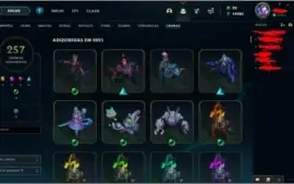 CONTA LOL DE COLECIONADOR 1248 SKINS+ E MUITAS OUTRAS COISAS