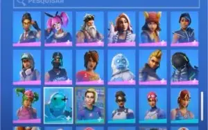 conta de fortnite season 4 full até a atual