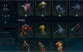 CONTA GOLD 3 - 91 SKINS - FALTA 9 CHAMP