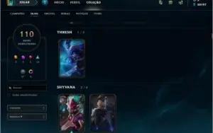 Conta Diamante 110 Skins