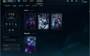 Conta Diamante 110 Skins